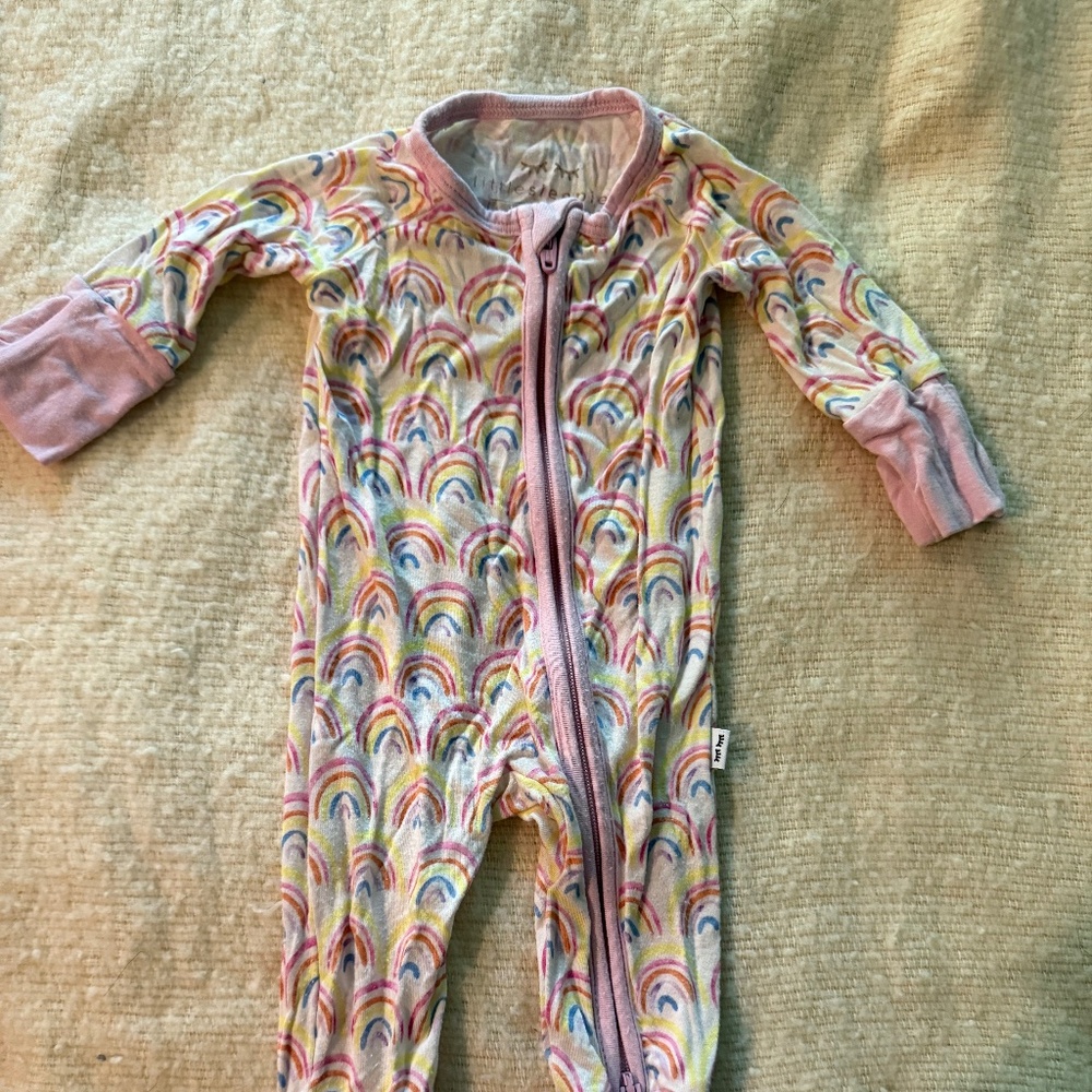 Little sleepies preemie rainbow zippy